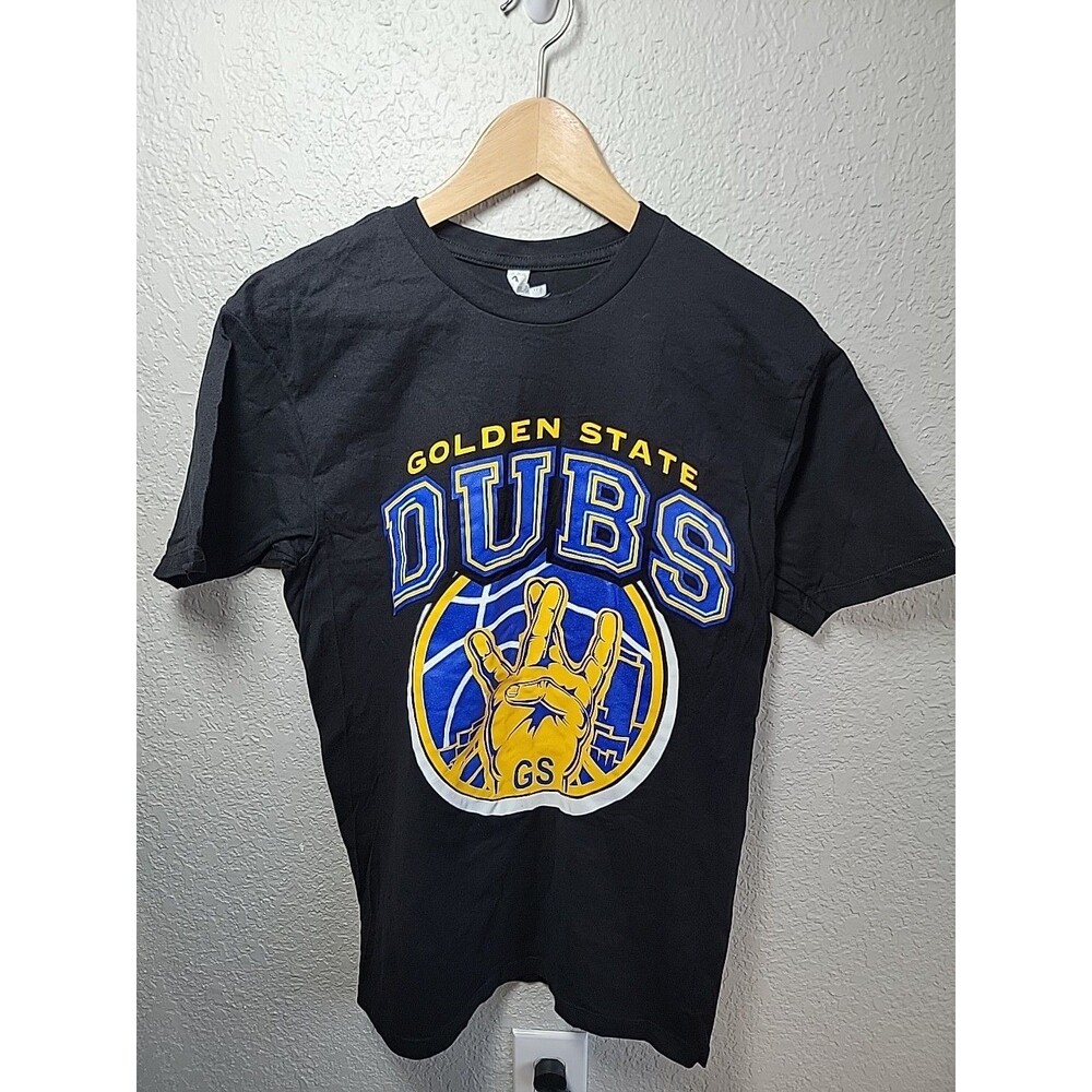 Golden State Warriors Dubs T Shirt Men’s Black Graphic Tee Alstyle
